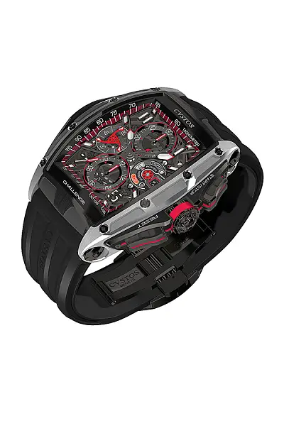 Cvstos Chrono Grey Brancard Black Titanium/Black & Red
