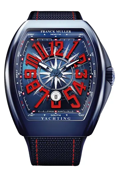 Franck Muller Vanguard Yachting Ceramic V 45 SC DT YACHT CR BL (BL)