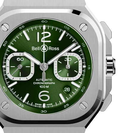 Bell & Ross BR 05 Chrono Green Steel BR05C-GN-ST/SST