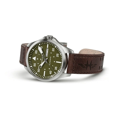Hamilton Khaki Aviation Pilot Day Date Car H64635560