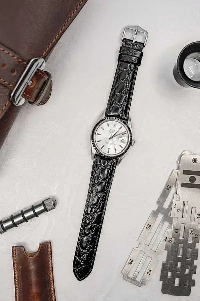 Hirsch Strap Crocograin L 12322850-2-18