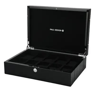 Watch Box Paul Design Gentlemen 10 Black Shadow