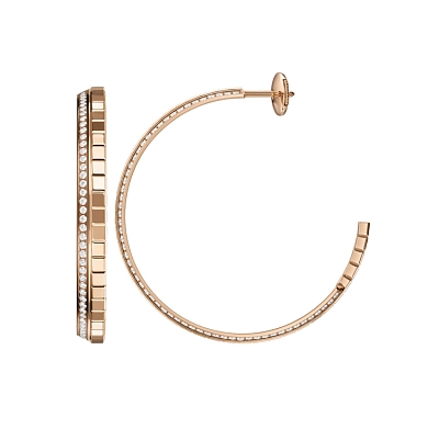 Gold Earrings Chopard Ice Cube 837008-5002