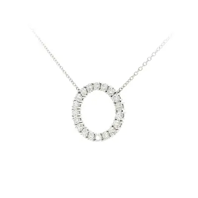 Timeless White Gold Necklace with Diamonds