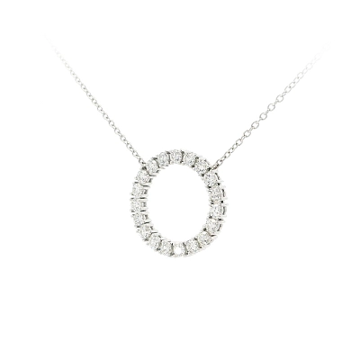 Timeless White Gold Necklace with Diamonds