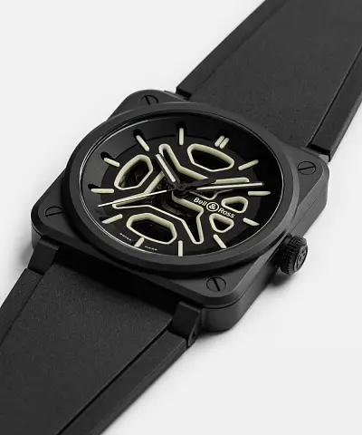 Bell & Ross BR-03 Skeleton Lum Ceramic BR03A-LM-SKCE/SRB