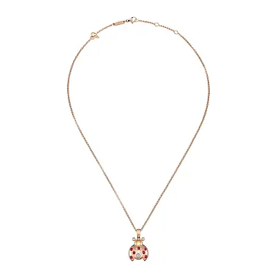 Gold Pendant Chopard Happy Diamonds Ladybird 79A186-5001