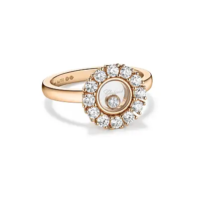 Gold Ring Chopard Happy Diamonds 82A609-5110