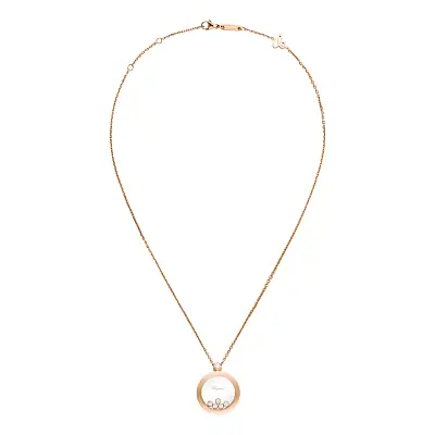 Gold Pendant Chopard Happy Diamonds 799434-5001