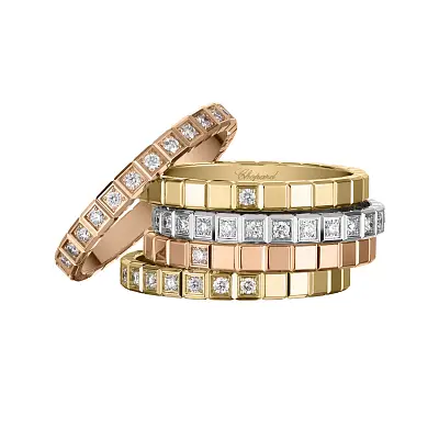 Gold Ring Chopard Ice Cube 829834-0066