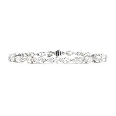 Gold tennis bracelet with diamonds 8,69ct