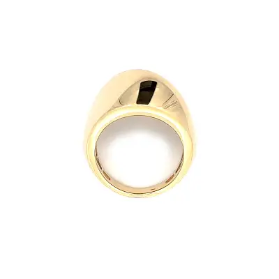 Gold ring – bold smooth design