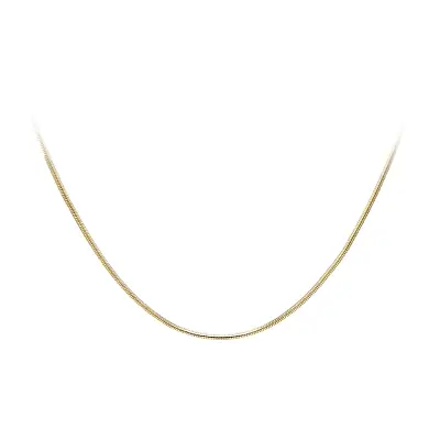Gold Snake Chain Necklace 50 cm, 0.90 mm