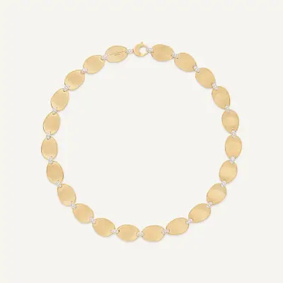 Gold Necklace Marco Bicego Lunaria Diamonds CB2893_B YW Q6