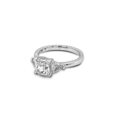 Gold Engagement Ring with Diamonds