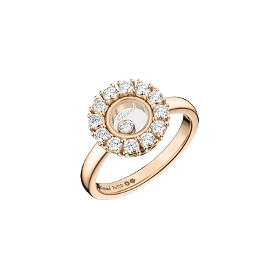 Gold Ring Chopard Happy Diamonds 82A609-5110