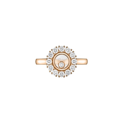Gold Ring Chopard Happy Diamonds 82A609-5110