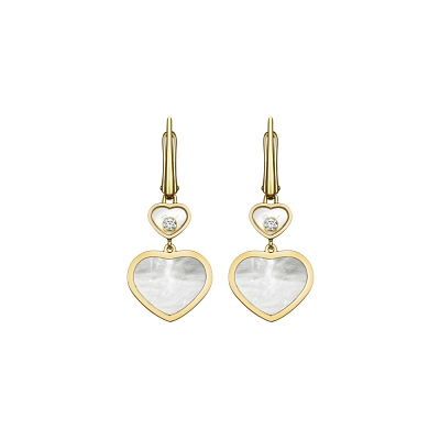 Gold Earrings Chopard Happy Hearts 837482-0310