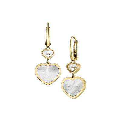 Gold Earrings Chopard Happy Hearts 837482-0310