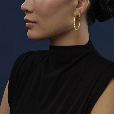 Gold Earrings Chopard Ice Cube 837702-0006