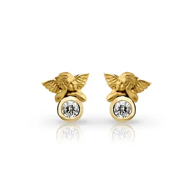 Gold Earrings Carrera y Carrera My Angel