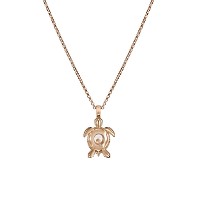 Gold Chopard Happy Diamonds Turtle Necklace 79A187-5001