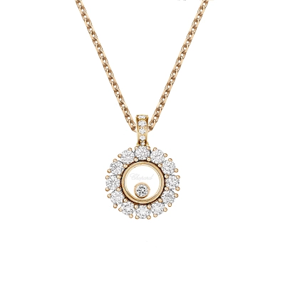 Gold Pendant Chopard Happy Diamonds 79A609-5001