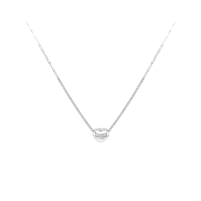 White Gold Heart Necklace