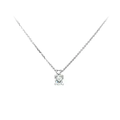 Necklace with White Gold Zircons