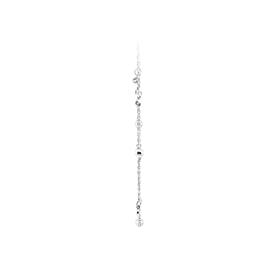 Necklace with White Gold Zircons