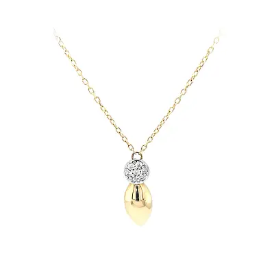 Necklace with Zirconias in Gold