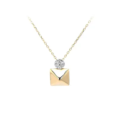 Necklace with Zirconias in Gold