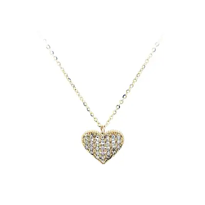 Necklace Hearts of Combination Gold