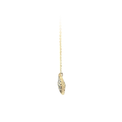 Necklace Hearts of Combination Gold