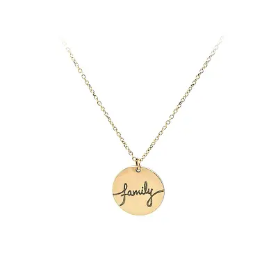 Gold Necklace with Pendant 'Family'