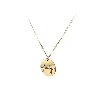 Gold Necklace with Pendant 'Family'