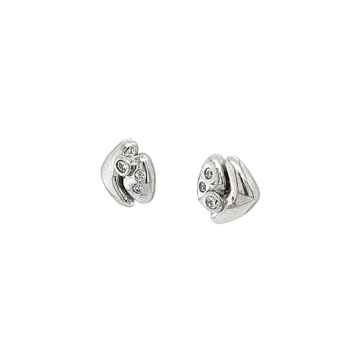 Pecky Earrings with Zircons
