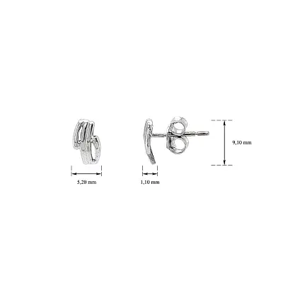 Earrings made of White Gold