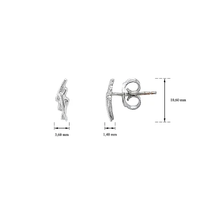 Earrings made of White Gold