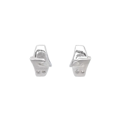 Earrings with Zircones in Gold
