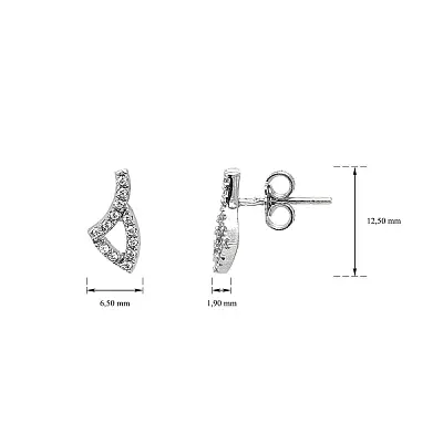 Modern White Gold Earrings with Elegant Details