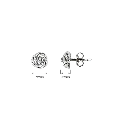 Stylish and Timeless White Gold Earrings