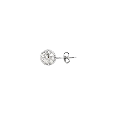 White Gold Earrings with Elegant Geometric Design