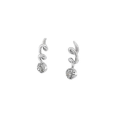 Modern Elegance in White Gold with Shining Zircons
