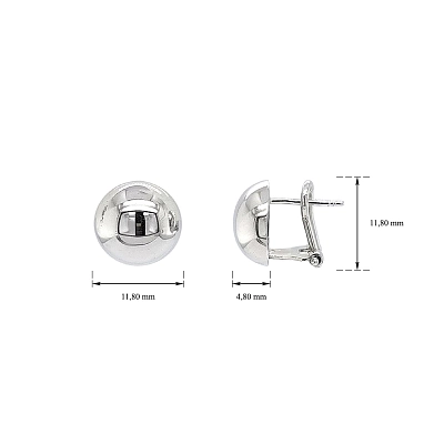 White Gold Earrings