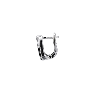 Earrings with White Gold Zircons