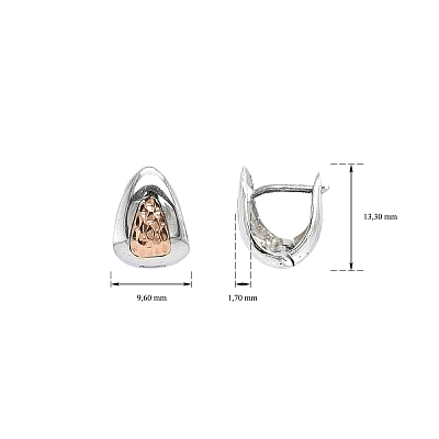 Earrings made of Combination Gold