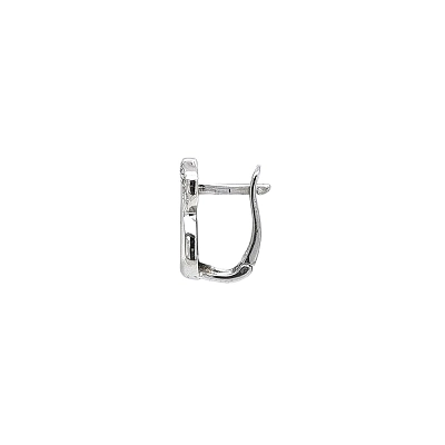 Earrings with White Gold Zircons