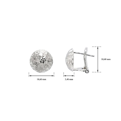 White Gold Earrings