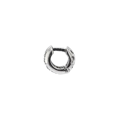 Earrings with White Gold Zircons